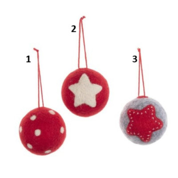 BOULE EN LAINE DECOR FORME︱Lory