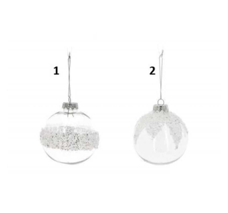 BOULE DE NOEL TRANSPARENTE