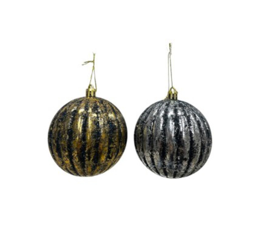 BOULE DE NOEL NOIR/DOREE