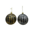 BOULE DE NOEL NOIR/DOREE