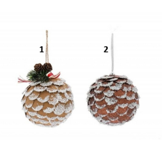 BOULE POMME DE PIN DECOREE︱Lory