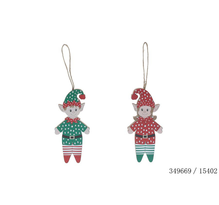 LUTIN EN BOIS A SUSPENDRE