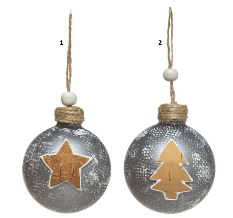 BOULE AVEC MOTIF EN VERRE