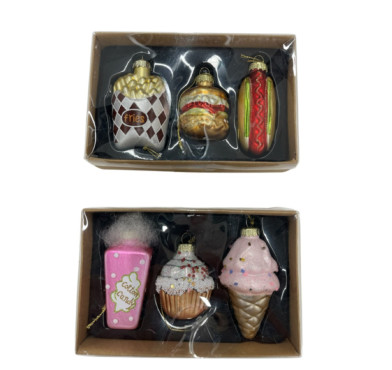 SUJET DE NOEL X3 EN VERRE︱Lory