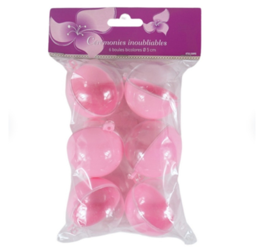 BOULES A SUSPENDRE/REMPLIR X6