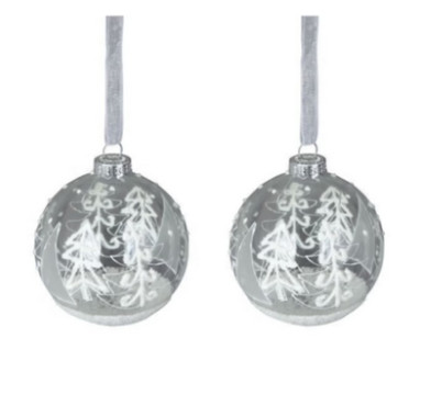 BOULE VERRE DECOREE D7CM/2︱Lory