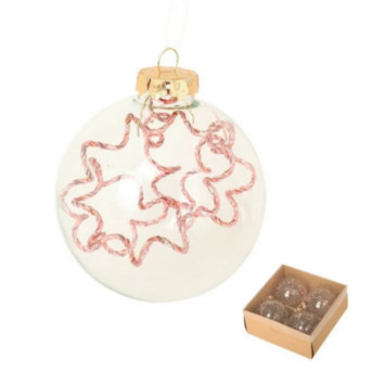 SET DE 4 BOULES VERRE D.8CM︱Lory