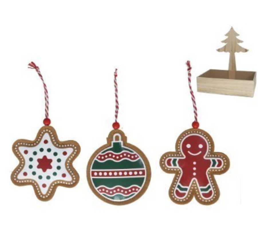 ORNEMENTS VERT ET ROUGE