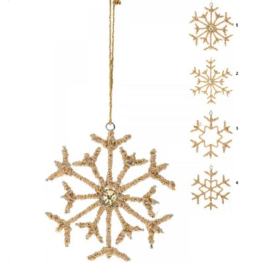 FLOCON DE NEIGE EN JUTE︱Lory