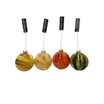 B0ULE DE NOEL MOUTARDE D.8CM︱Lory