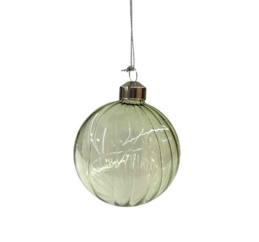 BOULE DE NOEL EN VERRE 8CM