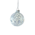 BOULE VERRE DECOREE D6CM