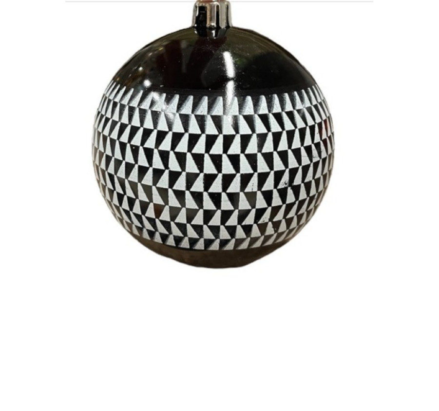 BOULES PVC GEOMETRIQUE D10CM