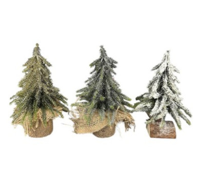 SAPIN DE NOEL VERT 11X11X21CM︱Lory