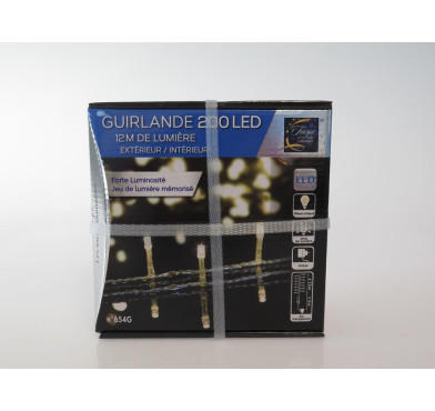 GUIRLANDE 200LED BLANC CHAUD︱Lory