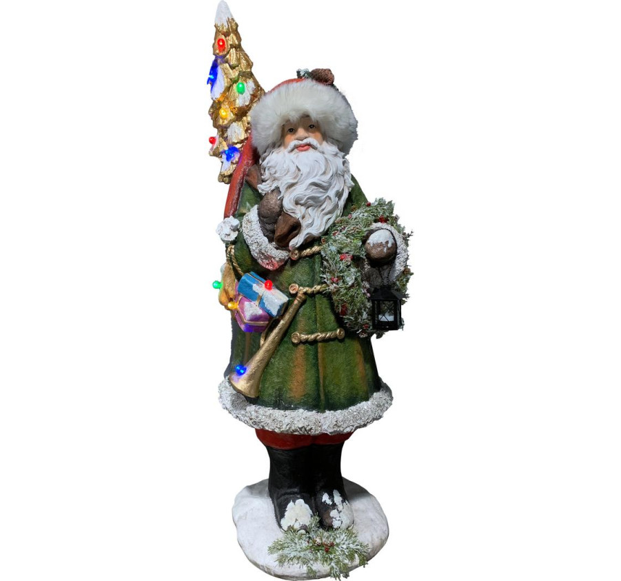 PERE NOEL DEBOUT LUMINEUX