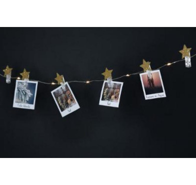GUIRLANDE CLIP 10 LED ETOILE︱Lory