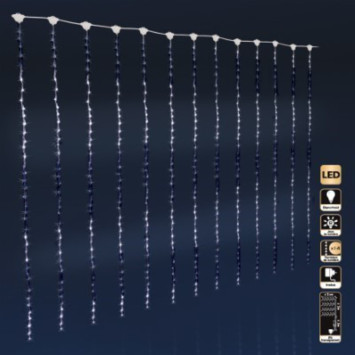 RIDEAU LUMINEUX 560LED BLANC︱Lory