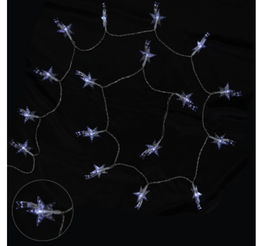 GUIRLANDE ETOILE 40L PVC L5M