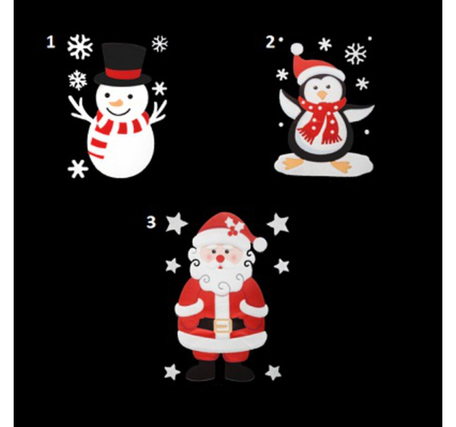 STICKERS NOEL FLOQUE