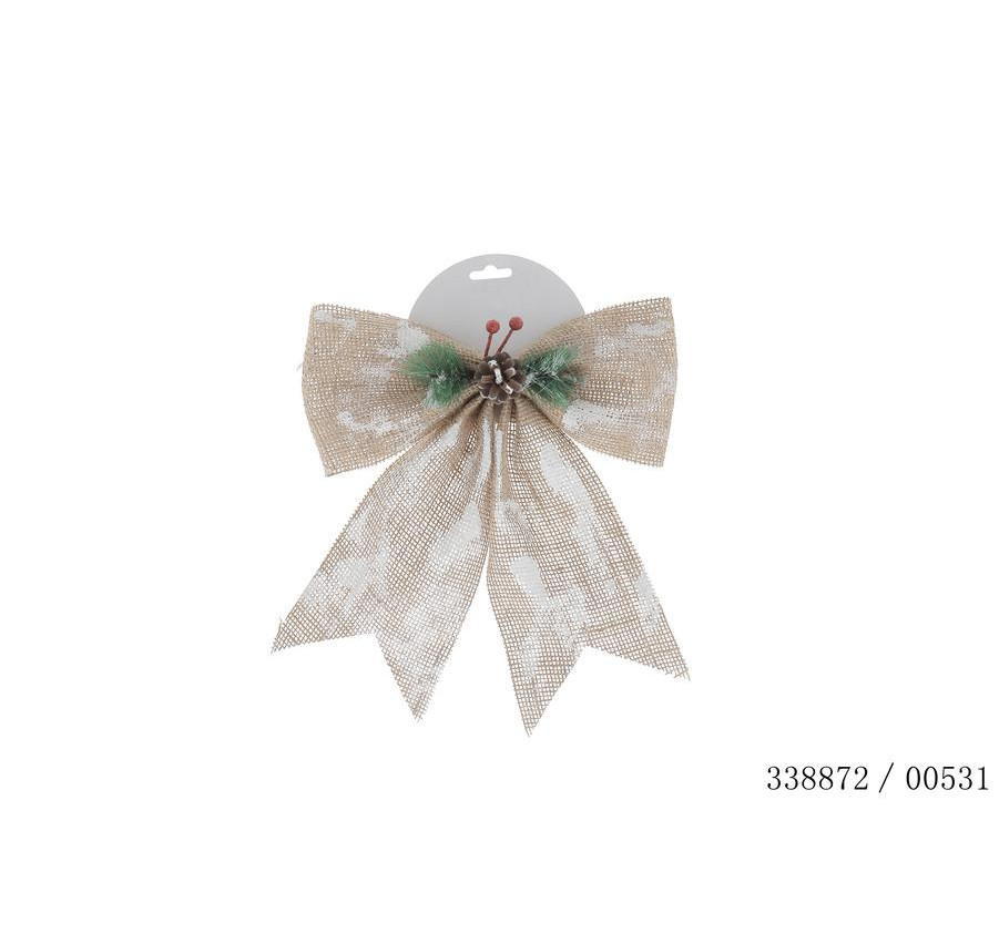 NOEUD DECORATIF EN JUTE AVEC