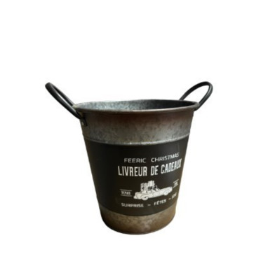 SEAU EN ZINC AVEC POIGNEES︱Lory