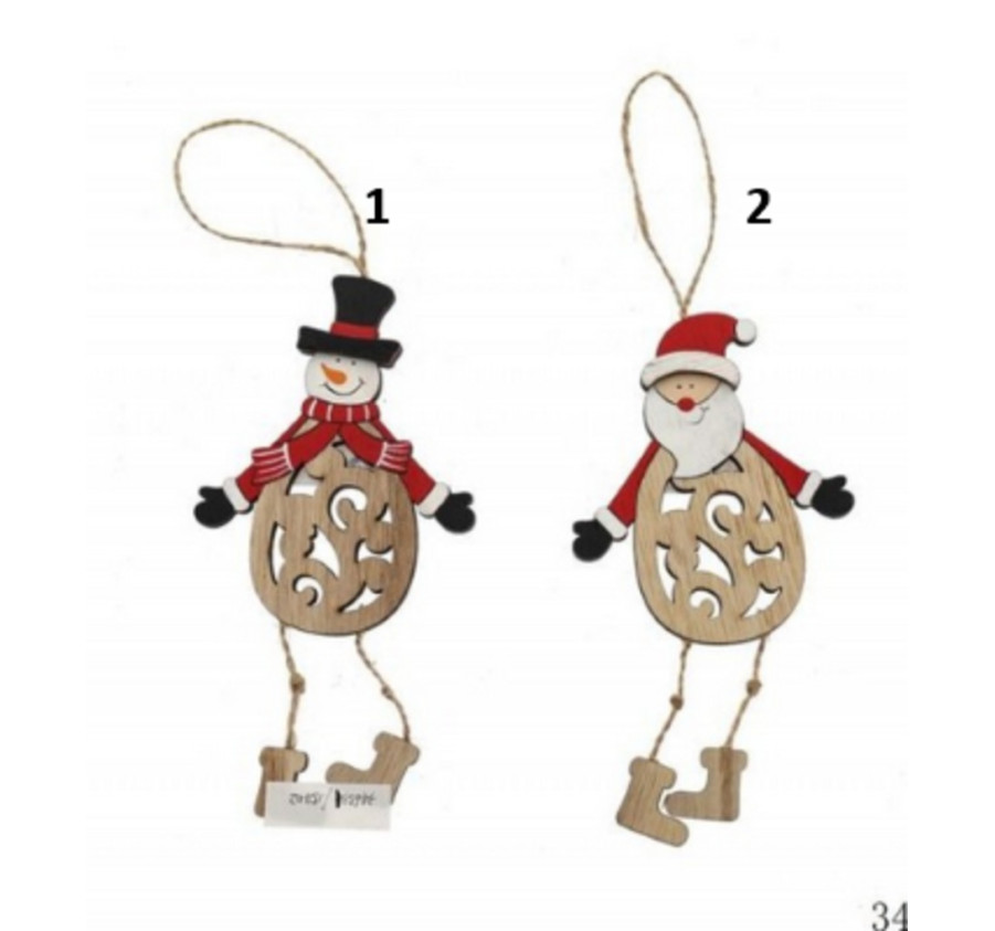 PERSONNAGE DE NOEL EN BOIS