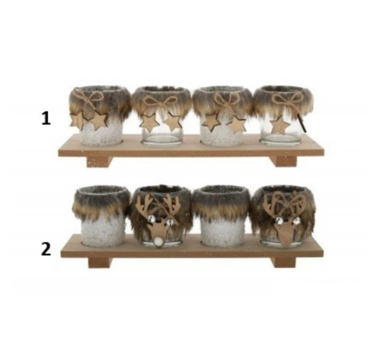 PHOTOPHORE EN VERRE X4PIECES︱Lory