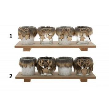 PHOTOPHORE EN VERRE X4PIECES︱Lory