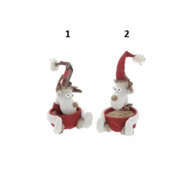 PANIER EN OSIER CERF AVEC︱Lory