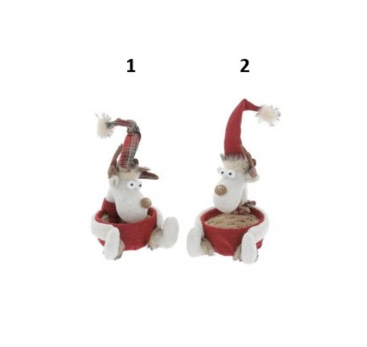 PANIER EN OSIER CERF AVEC︱Lory