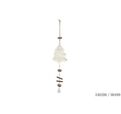 SAPIN FOURRURE BLANCHE 49CM︱Lory