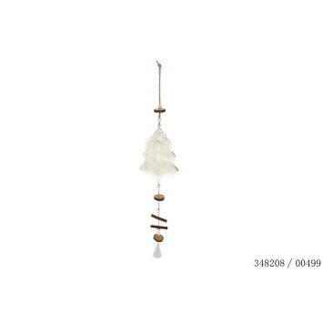 SAPIN FOURRURE BLANCHE 49CM︱Lory