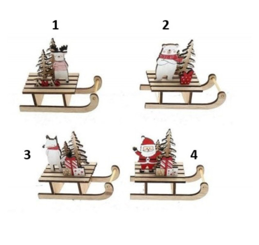 LUGE EN BOIS DECOREE︱Lory