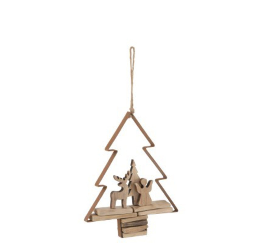 SAPIN AJOURE AVEC PERSONNAGE