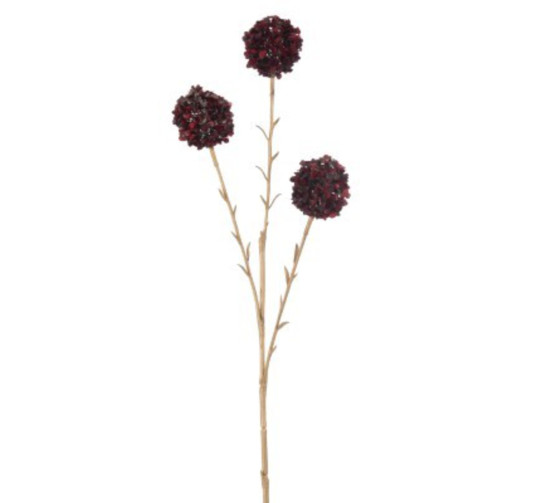 BRANCHE DE 3 FLEURS POMPONS︱Lory