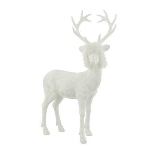 RENNE EN RESINE COLORIS BLANC︱Lory