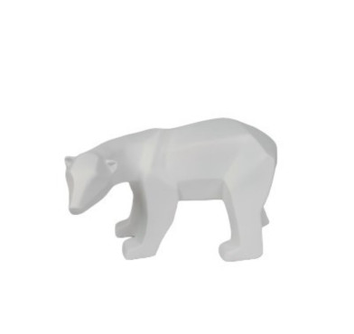 OURS EN RESINE BLANCHE︱Lory