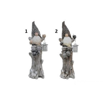 DECORATION GNOME SUR TRONC︱Lory