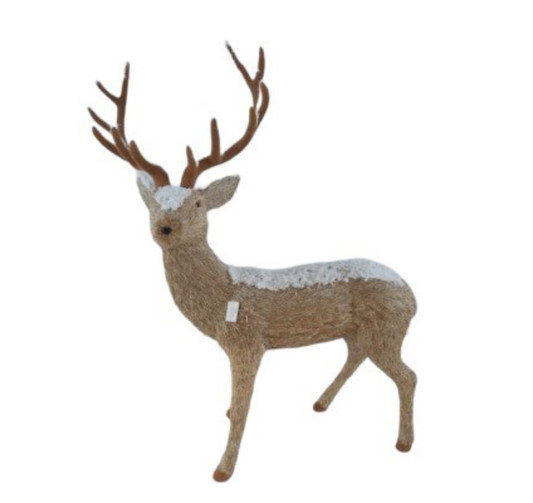 DECORATION RENNE EN PAILLE︱Lory