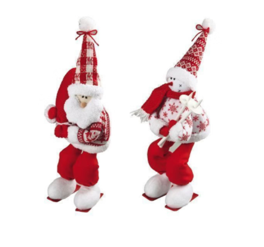 BONHOMME DE NEIGE SUR SKIS