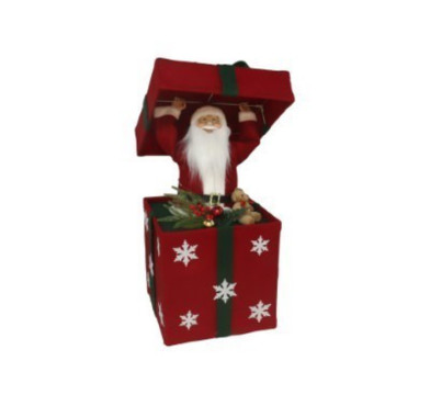 PERE NOEL DANS PAQUET CADEAU︱Lory