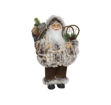 PERE NOEL DEBOUT AVE RAQUETTES︱Lory