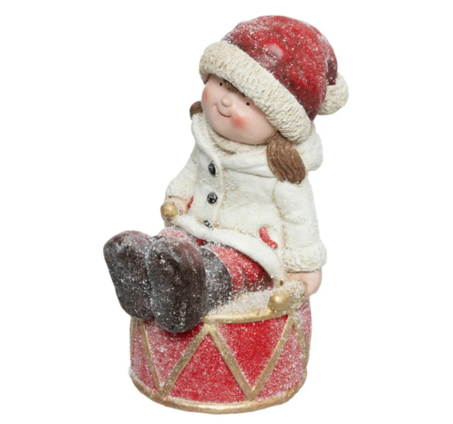 FILLE MUSICIENNE HAUTEUR 40CM