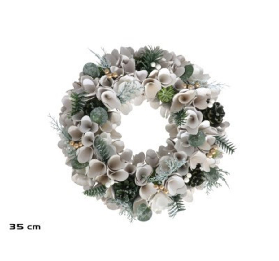 COURONNE DE FLEURS BLANCHES