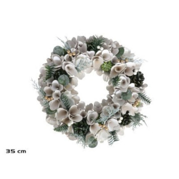 COURONNE DE FLEURS BLANCHES︱Lory