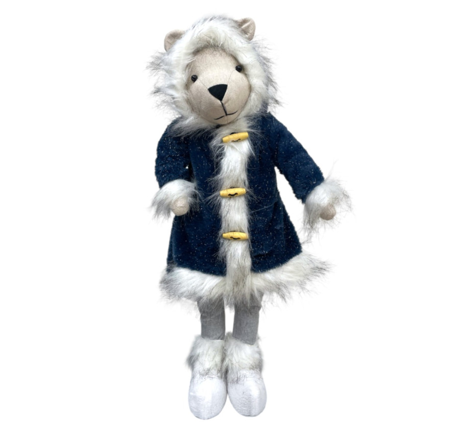 PERSONNAGE OURS BLEU PAILLETE