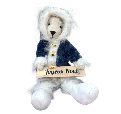 OURS BLEU ASSIS 18X9X40CM PANC︱Lory