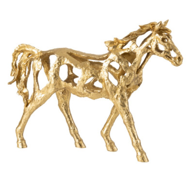 CHEVAL DE COURSE EN POLYRESINE