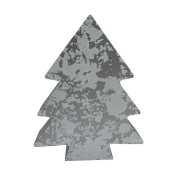 SAPIN EN BOIS PEINT ECLATS